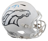 Broncos Shannon Sharpe Signed STS III F/S Speed Proline Helmet W/ Case BAS Wit