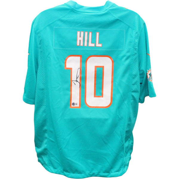 Tyreek Hill Autographed Miami Dolphins Aqua Nike Jersey Beckett 44969