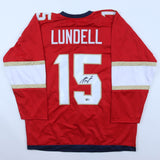 Anton Lunde Signed Florida Panthers Jersey (Beckett) 2xStanley Cup Champ 24 & 25