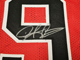 CHICAGO BULLS DENNIS RODMAN AUTOGRAPHED SIGNED RED JERSEY JSA STOCK #215733