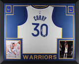 Stephen Curry Signed Golden State Warriors Nike Swingman Framed Jersey Beckett