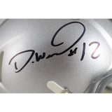 Denzel Ward Autographed/Signed Ohio State Buckeyes Mini Helmet JSA 53096