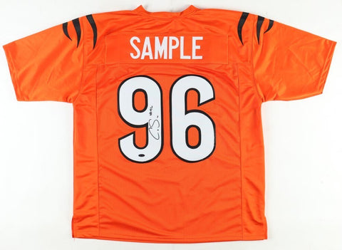 Cam Sample Signed Cincinnati Bengals Jersey (Playball Ink) 2021 4th Round Pick