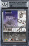 Ravens Ray Lewis Signed 2002 Upper Deck Ovation #7 Card Auto 10! BAS Slabbed