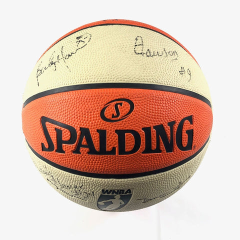2008 San Antonio Silver Stars Team Signed Basketball PSA/DNA Autographed Ball LO