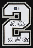 Alvin Robertson "4x All-Star" Authentic Signed Black Pro Style Jersey BAS Wit