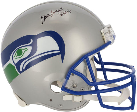 Steve Largent Seattle Seahawks Signed Throwback Authentic Helmet & "HOF 95" Insc