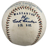 Tigers Ty Cobb Signed 1925 B. Bancroft Johnson Reach OAL Baseball JSA #YY52491