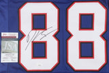Dawson Knox Signed Bills Jersey (JSA COA) Buffalo 2019 #3 Pick / 2022 Pro Bowler