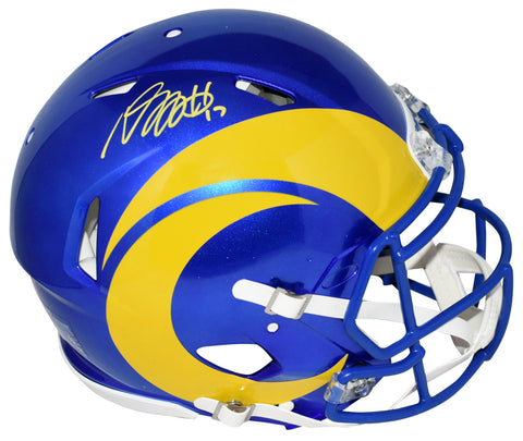 DAVANTE ADAMS AUTOGRAPHED LOS ANGELES RAMS AUTHENTIC SPEED HELMET BECKETT