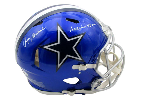 Roger Staubach HOF Autographed/Insc Full Size Flash Authentic Helmet Cowboys BAS