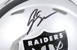 Geno Smith Autographed Las Vegas Raiders Speed Mini Helmet - Beckett W Hologram