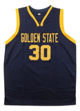 Stephen Curry Golden State Signed Navy Blue Basketball Jersey JSA