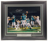 Jalen Hurts Signed Framed 16x20 Philadelphia Eagles vs Chargers Photo 2 JSA ITP