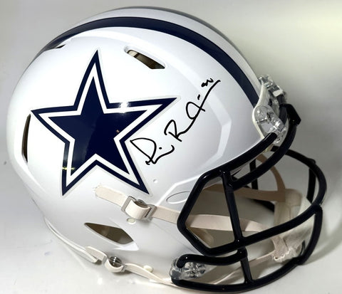 Cowboys MICHAEL IRVIN Signed Full Size WHITE Speed AUTHENTIC Helmet AUTO - BAS