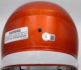 Justin Fields Autographed Orange Flash Speed Full Size Helmet Bears Beckett Witn