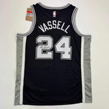 Autographed/Signed Devin Vassell San Antonio Black Basketball Jersey JSA COA