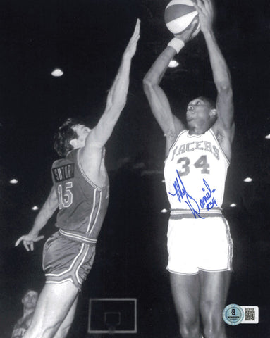 Mel Daniels Autographed 8x10 Photo Indiana Pacers "#34" Beckett BAS QR #BS30108