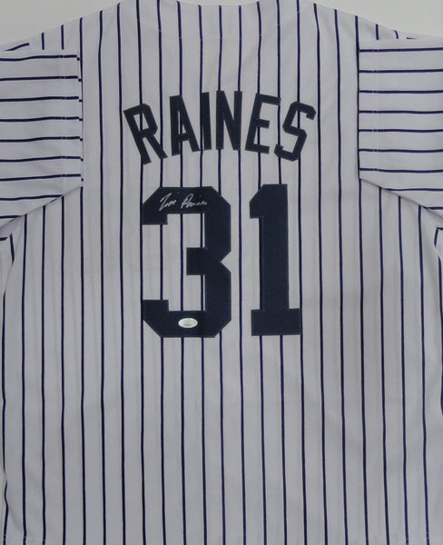 Yankees Hall of Famer TIM RAINES Signed Custom Replica New York Jersey AUTO JSA