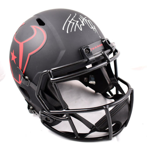 JJ Watt Autographed Houston Texans F/S Eclipse Speed Helmet - Beckett W Hologram
