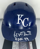 Royals GEORGE BRETT Signed Full Size Kansas City Rawlings Helmet AUTO w/ HOF JSA