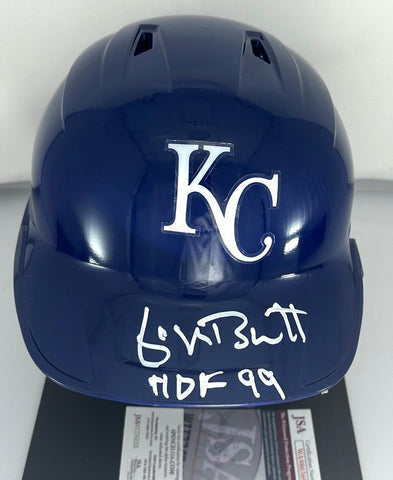 Royals GEORGE BRETT Signed Full Size Kansas City Rawlings Helmet AUTO w/ HOF JSA