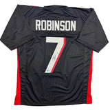 Autographed/Signed Bijan Robinson Atlanta Black Jersey Beckett BAS COA