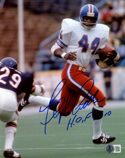 Floyd Little Autographed Denver Broncos 8x10 Photo HOF Beckett 47818