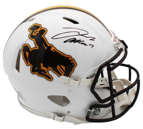 Josh Allen Signed Wyoming Cowboys Speed Authentic NCAA Helmet