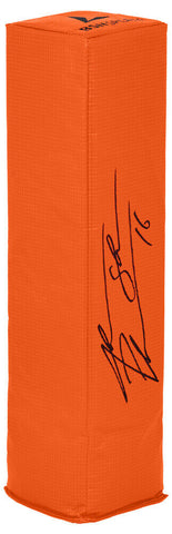 Jake Plummer Signed BSN Orange Football Endzone Pylon w/Snake - (SCHWARTZ COA)