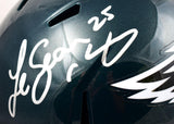 LeSean McCoy Autographed F/S Philadelphia Eagles Speed Helmet- Beckett W Holo