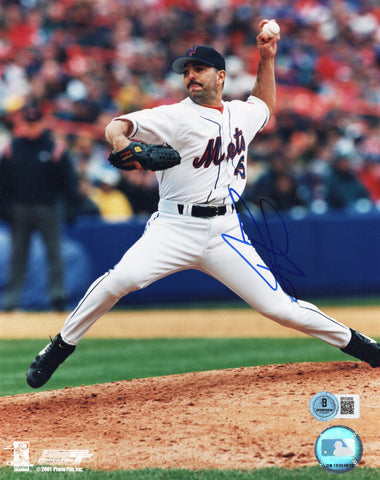 John Franco Autographed New York Mets 8x10 Photo Beckett Authenticated