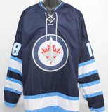 Bryan Little Signed Winnepeg Jets Jersey (Beckett COA) NHL Career 2007-2019