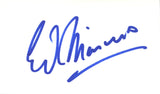 Ed Marinaro Autographed/Signed Minnesota Vikings Index Card BAS 45342