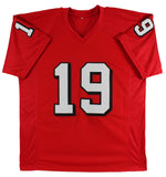 Georgia Hines Ward Authentic Signed Red Pro Style Jersey BAS Witnessed