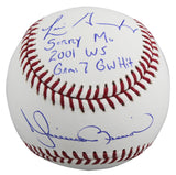 Mariano Rivera & Luis Gonzalez "Sorry Mo" Signed Oml Baseball BAS Witnessed