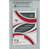 Travis Kelce Tony Gonzalez Signed Immaculate Past&Present Patch Card BAS 47433