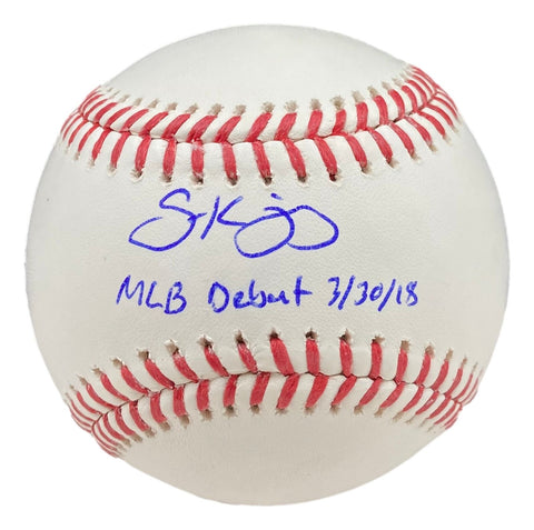 Scott Kingery Phillies Signed Official MLB Baseball MLB Debut 3/30/18 Fanatics