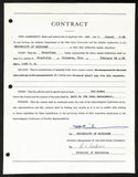Fritz Crisler HOF Michigan Head Coach Signed/Auto Contract PSA BA198996