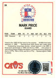 Mark Price Autographed/Signed 1989-1990 Hoops #28 Trading Card Beckett 52563