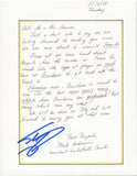 Shaquille O'Neal Signed 1988 Providence Handwritten Recruitment Letter BAS