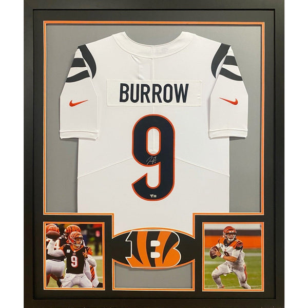 Joe Burrow Autographed Signed Framed Cincinnati Bengals Jersey FANATICS