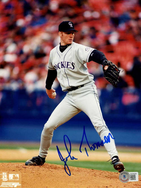 John Thomson Autographed Colorado Rockies 8x10 Photo Beckett 50549