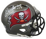 Buccaneers Warren Sapp "HOF 13" Signed Speed Mini Helmet W/Case BAS Witnessed