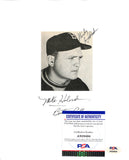 Mike Holovak Signed/Auto/Inscr 3x3.5 Photo Boston College PSA/DNA 185155