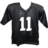 Sebastian Janikowski Autographed/Signed Pro Style Jersey Black Beckett 42556