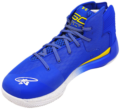 STEPHEN CURRY AUTOGRAPHED UNDER ARMOUR CURRY 3 SHOE WARRIORS SIZE 13 JSA 221510