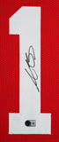 Ole Miss A.J. Brown Authentic Signed Red Pro Style Framed Jersey BAS Witnessed
