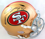 Vernon Davis Autographed 49ers Speed Authentic F/S Helmet- Beckett W Hologram