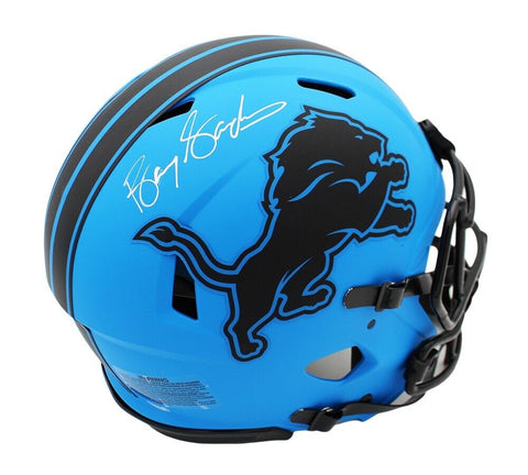 Barry Sanders Signed Detroit Lions Speed Authentic Rave NFL Helmet